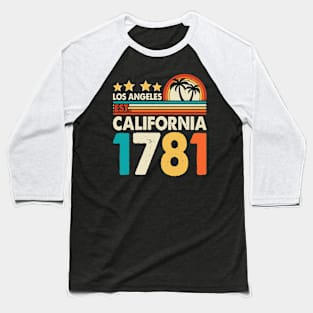 Los Angeles California 1781 T Shirt For Women Men Baseball T-Shirt